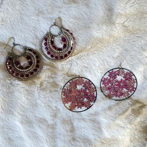 2 Sets of Dangly Earrings